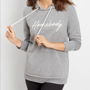 MAURICES • Gray ‘Homebody’ Hoodie Sweatshirt • M